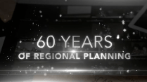 A screen graphic reading "60 Years of Regional Planning."